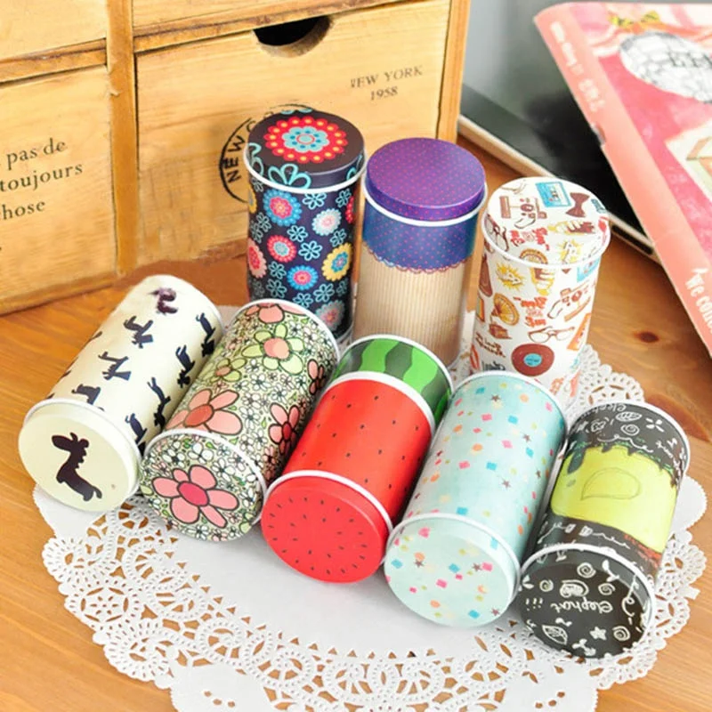 

Mini Tea Storage Box Candy Canister Sugar Coffee Coin Container Home Supplies