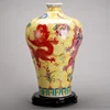 Jingdezhen handpainted ceramic vase blue yellow dragon pastel floor vase big size Home furnishing articles sitting room 2