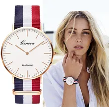 Classic Fashion Stripe Nylon Band Women Watch Top Luxury Brand Men Quartz Wrist Watch Lady Watch Montre Femme Horloge Saat Clock Classic Fashion Stripe Nylon Band Women Watch Top Luxury Brand Men Quartz Wrist Watch Lady Watch Montre Femme Horloge Saat Clock