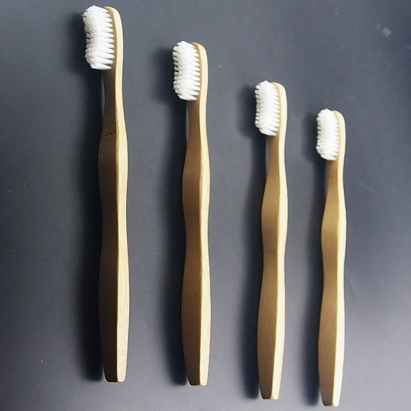 DR. PERFECT 4 шт. изогнутая деревянная зубная щетка бамбуковая новинка бамбуковая зубная щетка мягкая щетина бамбуковое волокно деревянная ручка