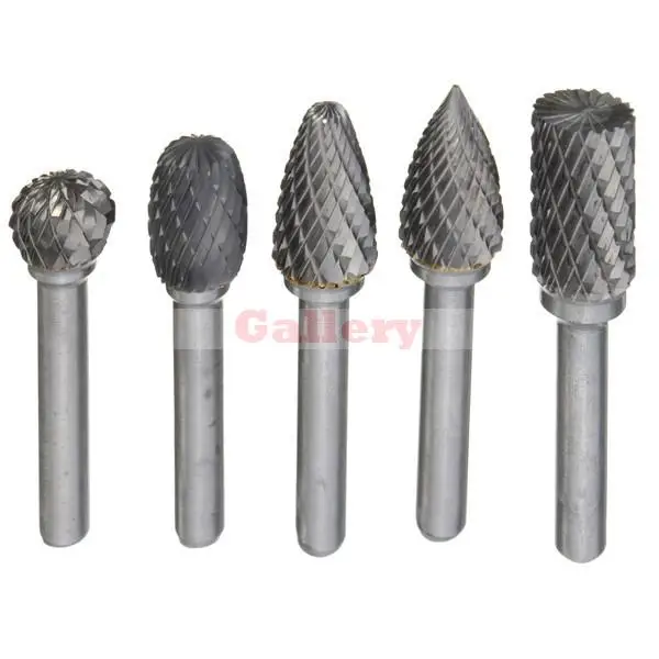 5 Pcs 12mm Head Tungsten Carbide Rotary Point Burr Die 6mm Shank for Drill Tools Ring Abrasive Tungsten Carbide Ring 5 Pcs 12mm Head Tungsten Carbide Rotary Point Burr Die 6mm Shank for Drill Tools Ring Abrasive Tungsten Carbide Ring