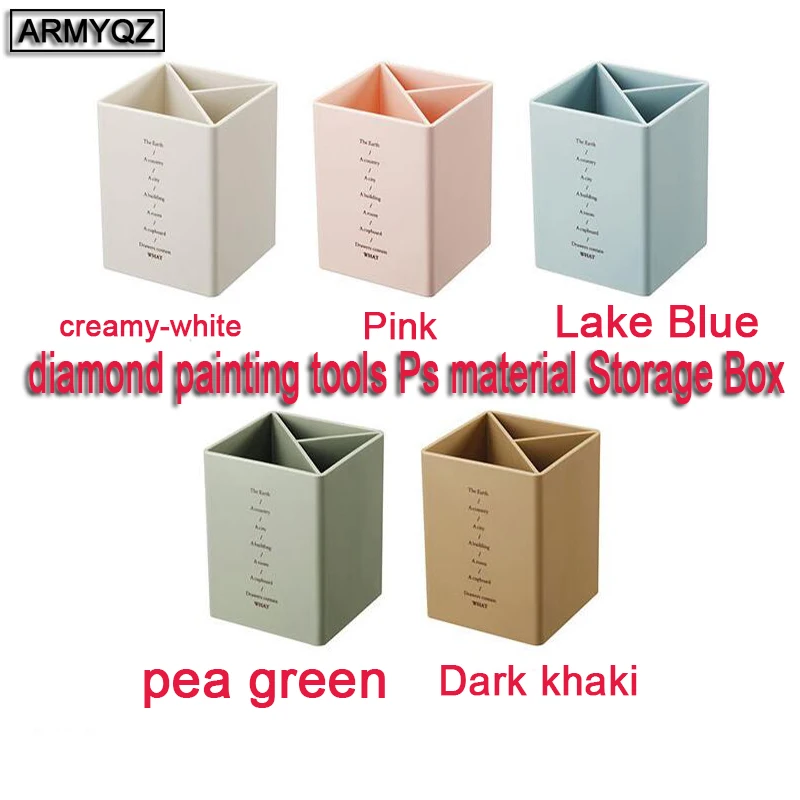

Classification three grid desktop storage box multifunction diamond painting tools Storage Box diamond Box for Diamond Embroider