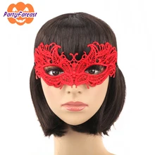 Красный Кружева Маски Sexy Women Кружева Маски Танец Маска Партии Halloween Masquerade Партии Шнурка Девушки Партия Поставки Леди Маска