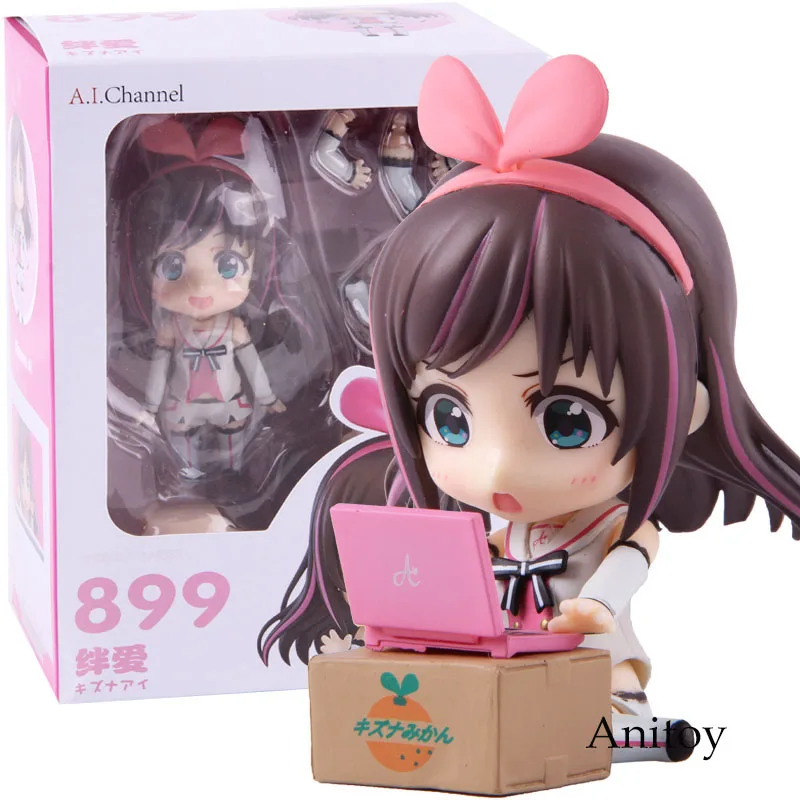 Nendoroid 899 virtuber A. I. Channel Kizuna Ai Q версия мини ПВХ фигурка Коллекционная модель игрушки подарок