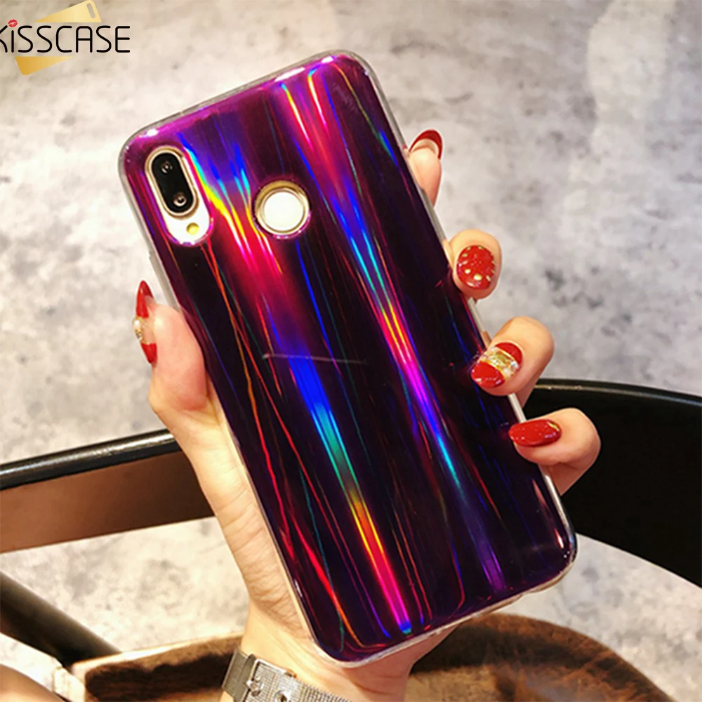 KISSCASE лазерные чехлы для телефонов Huawei P20 Pro P30 P10 Lite Mate 20 10 мягкий чехол Y9 Y8 Y7 P Smart 2019 |