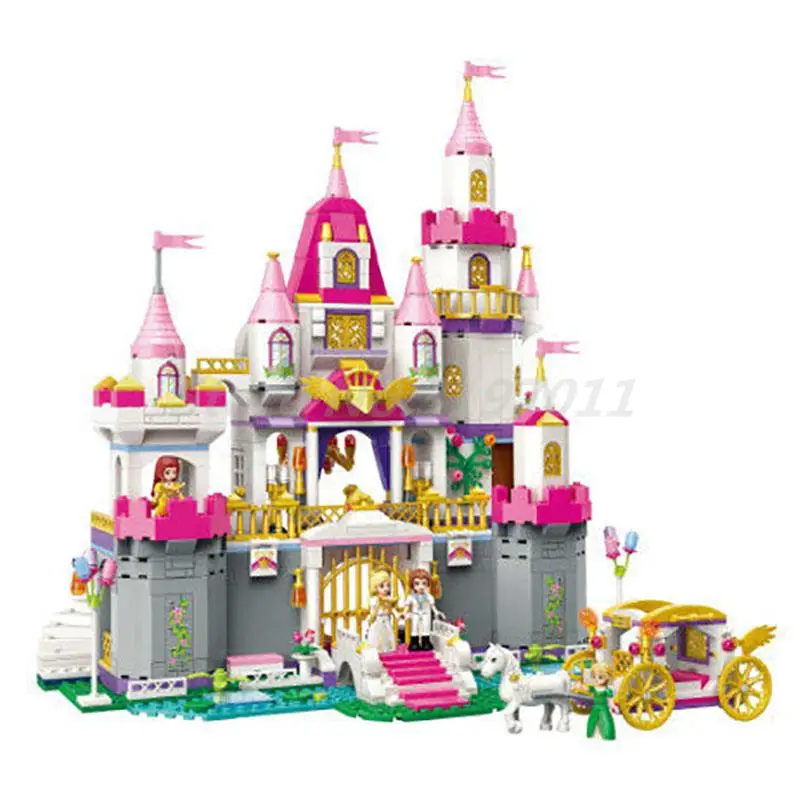 

Enlighten 2612 940pcs Girls Friends Princess Leah Angel Castle Celebration 4 Figures DIY Building Block Brick Toys Kids Gifts