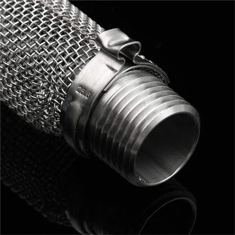 12 дюймов/6 дюймов 300 микрон Нержавеющая сталь фильтр bazooka 1/2 ''npt для сосуд для домашнего варения пива или бродильный/сетчатый фильтр