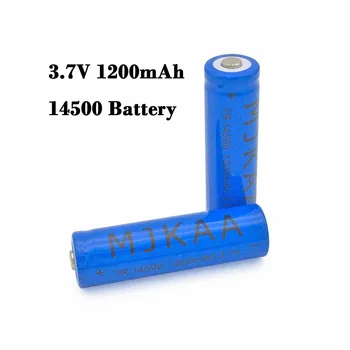 

4pcs/lot 3.7V 1200mAh 14500 Battery Rechargeable Lithium Li-ion Battery for Flashlight Laser Pen LED Light for Toy