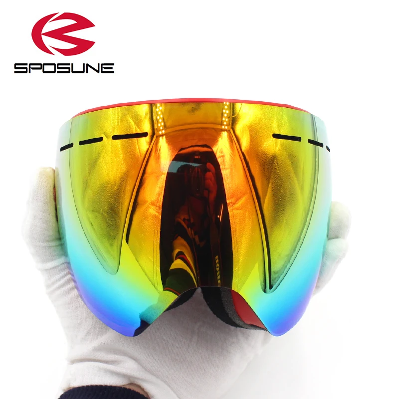 2018 invierno nieve esquí gafas de doble lente Anti niebla Snowboard gafas de esqui gafas de esquí gafas de las mujeres de los hombres de esquí gafas