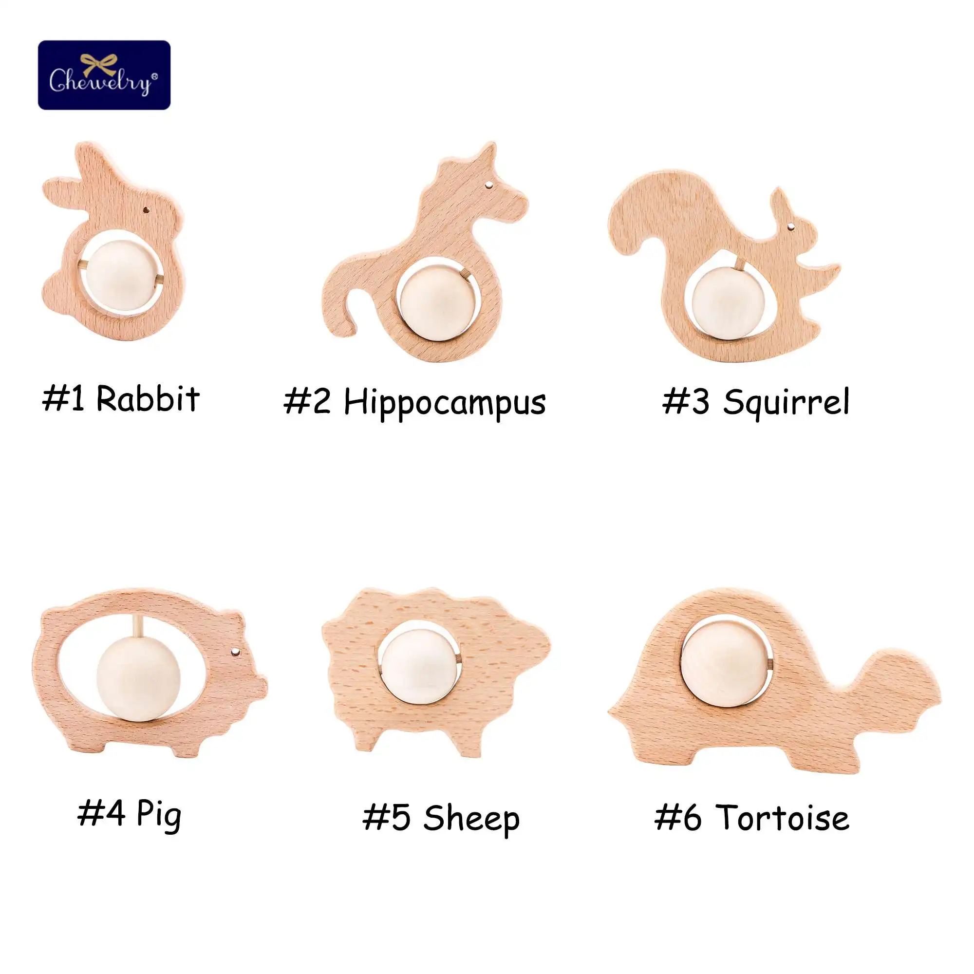 1 шт. Натуральный Деревянный Прорезыватель детский грызунок животное бук браслет Соска-подвеска для детей Товары аксессуары BPA бесплатно