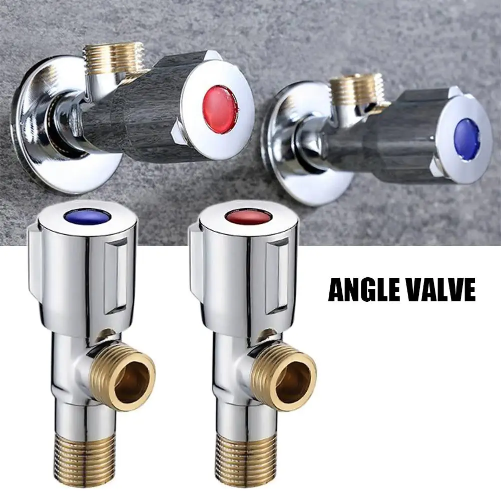 

Wheel Copper Faucet Angle Valve Household Thickened Hot Cold Universal Triangle Valve Copper for Water Heater