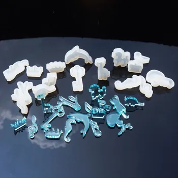 

Animal Sheep Fish Music Design Clear Silicone Mold For Making Jewelry Earrings DIY Mold Resin Casting Resin Molds For Jewelry