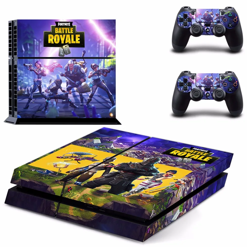 game fortnite battle royale ps4 skin sticker decal for sony playstation 4 console and 2 controllers ps4 skins - fortnite battle royale console