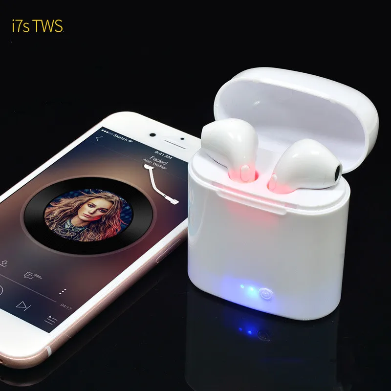 i7s TWS Wireless Bluetooth Earphones In-Ear Music Earbuds Set Stereo With Charging Box Sports Headsets For All Smart Phone
