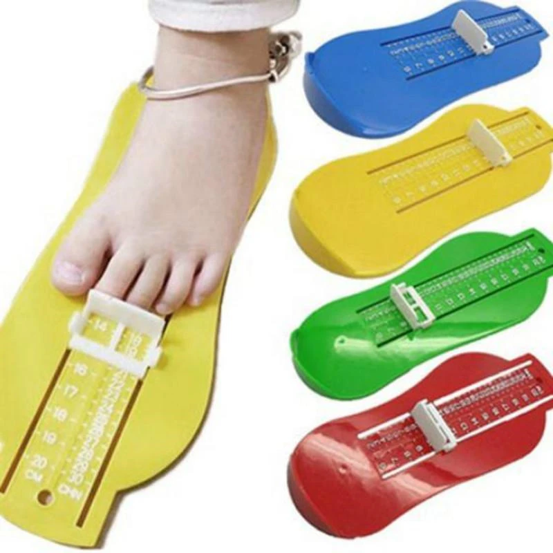 5 Colors Kid Infant Foot Measure Gauge Shoes Size Measuring Ruler Tool Available ABS Baby Car Adjustable Range 0-20cm size