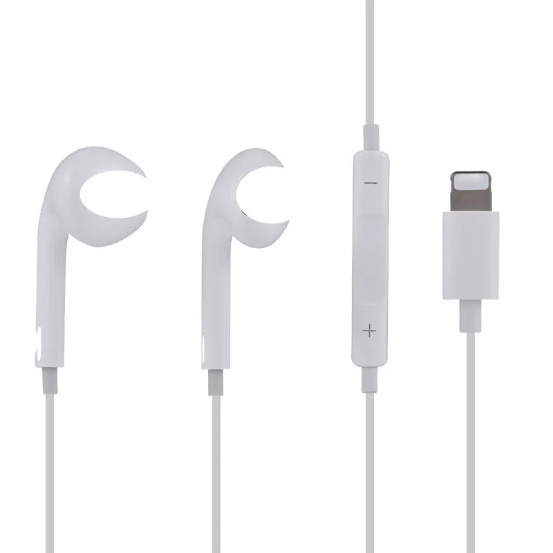 GOXIIS For ip 7 8 X Pleasant To The Surprise price of Ear Earplugs Linear Control Headset Interface Flat Head Hot earphones | Электроника