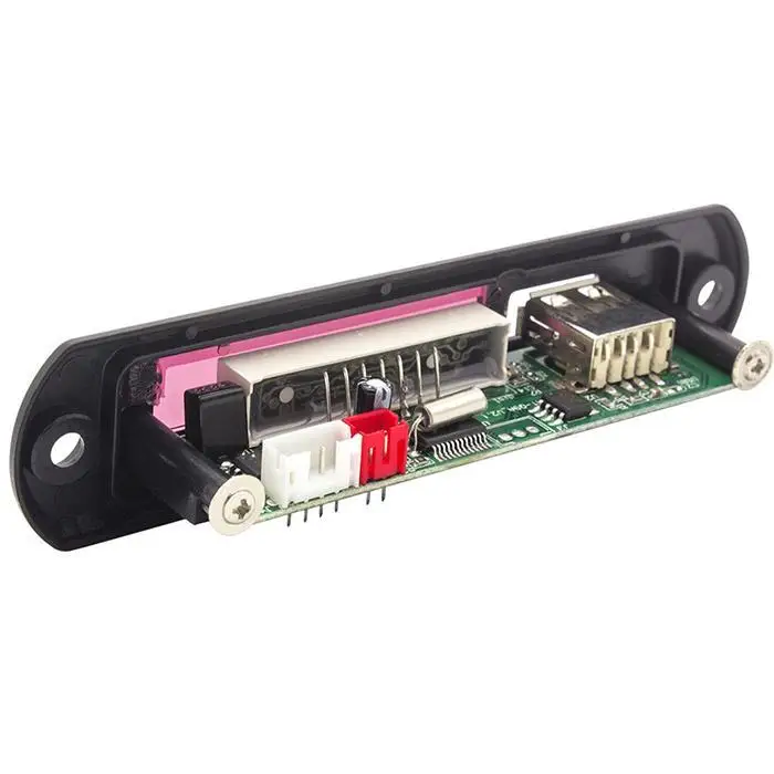 Прочный USB Порты и разъёмы цифровая трубка Дисплей автомобиль дистанционного Динамик декодер 5 V, 12V
