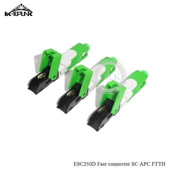 

50PCS ESC250D SC APC Optical fibe quick connector FTTH SC APC Fiber Optic Fast Connector Embedded type ESC250D SC APC Connector