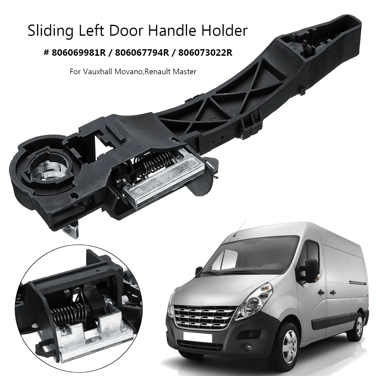 

Left Side Sliding Door Handle Holder 806069981R 806067794R 806073022R For Opel for Vauxhall Movano for Renault Master