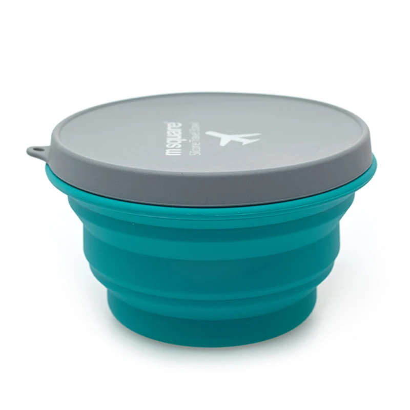 

Small Silicone Collapsible Lunch Bento Box Portable Camping Picnic Travel Food Storage Container Bowl Folding Lunchbox Children