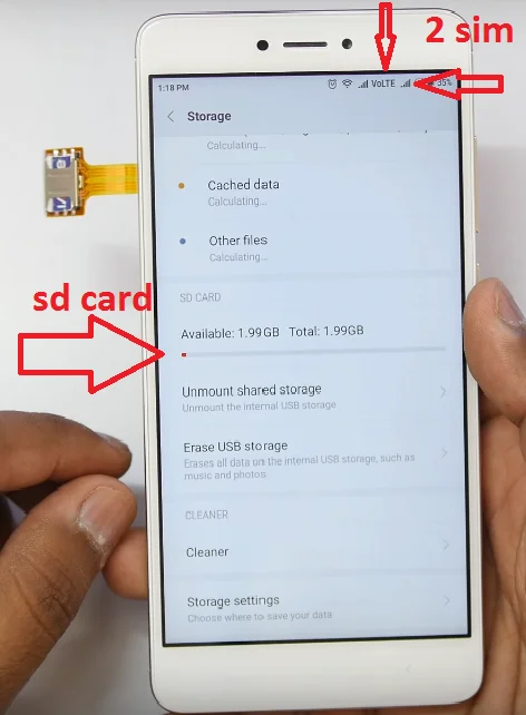 Гибридный двойной нано сим-карты адаптер, преобразователь, удлинитель SD SIM внешний для Xiaomi Redmi Note 3/Note 4/Note 4x/Note 5