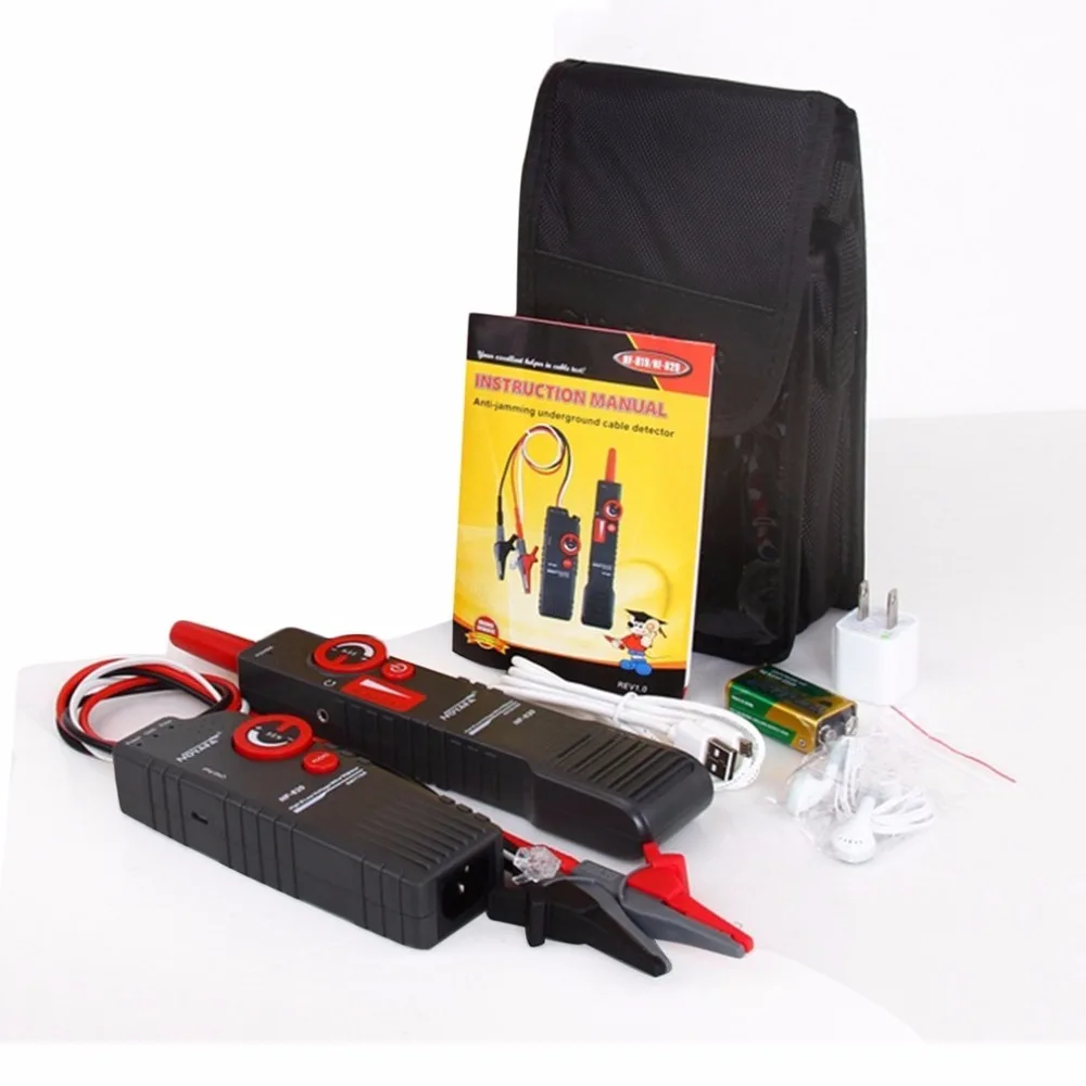

Noaya High & Low Voltage Cable Tester Underground Cable Finder Anti-Interference Wire Tracker RJ45 RJ11 BNC Tester NF-820