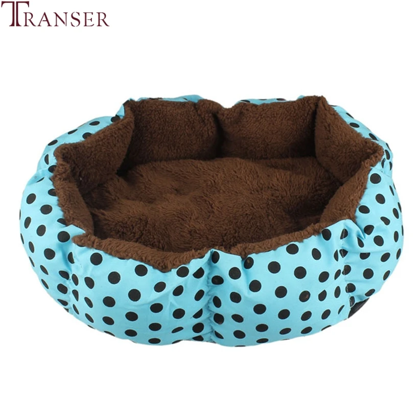 

Cheap Dog Bed Indoor Polka Dot Print Winter Warm Soft Fleece Pet Dog Cat Bed Mat 807010