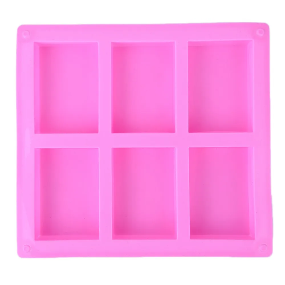 

Handmade Rectangle Square Silicone Soap Mold Chocolate Cookies Mould Cake Decorating Fondant Molds 1 Piece