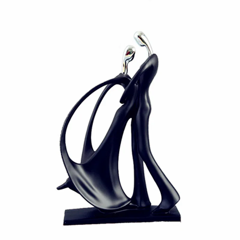 

Wholesale 30pcs/lot Sample House Abstraction Couples Duo Dance Sculpture Model Colophony Crafts TV Bench Decoration G1826