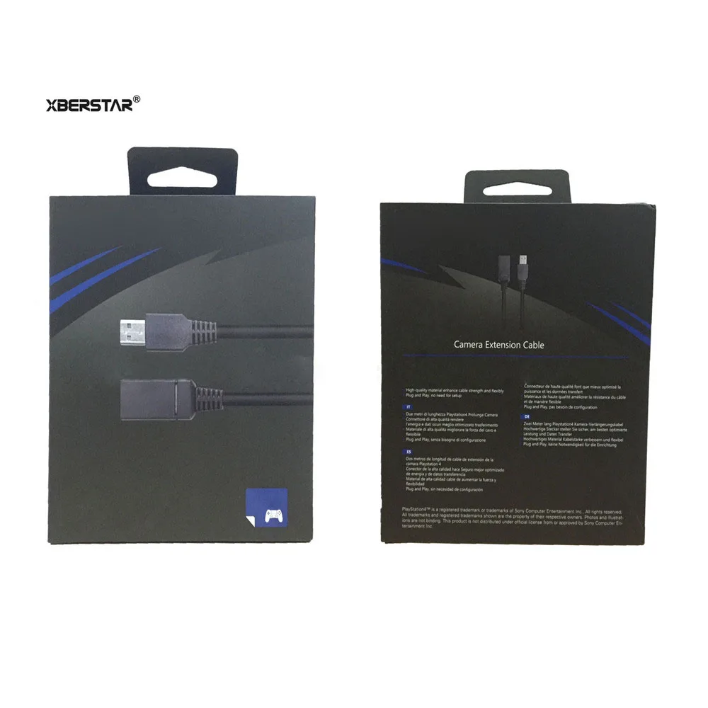 XBERSTAR Replacement PS4 2M USB cameras wire line Sensor Camera Extension Cable for Playstation4