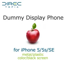 Premium Black Color Screen Non-Working Fake Dummy Metal Display Model Case for iPhone SE 5s 5 5c Smartphone Mobile Phone Celular