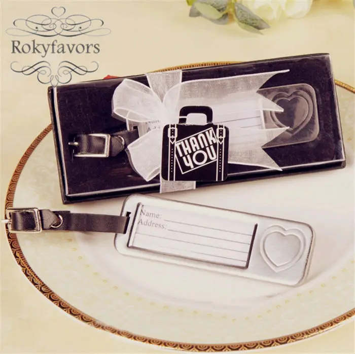 FREE SHIPPING 100PCS Forever LOVE Heart Luggage Tag Favors Wedding
