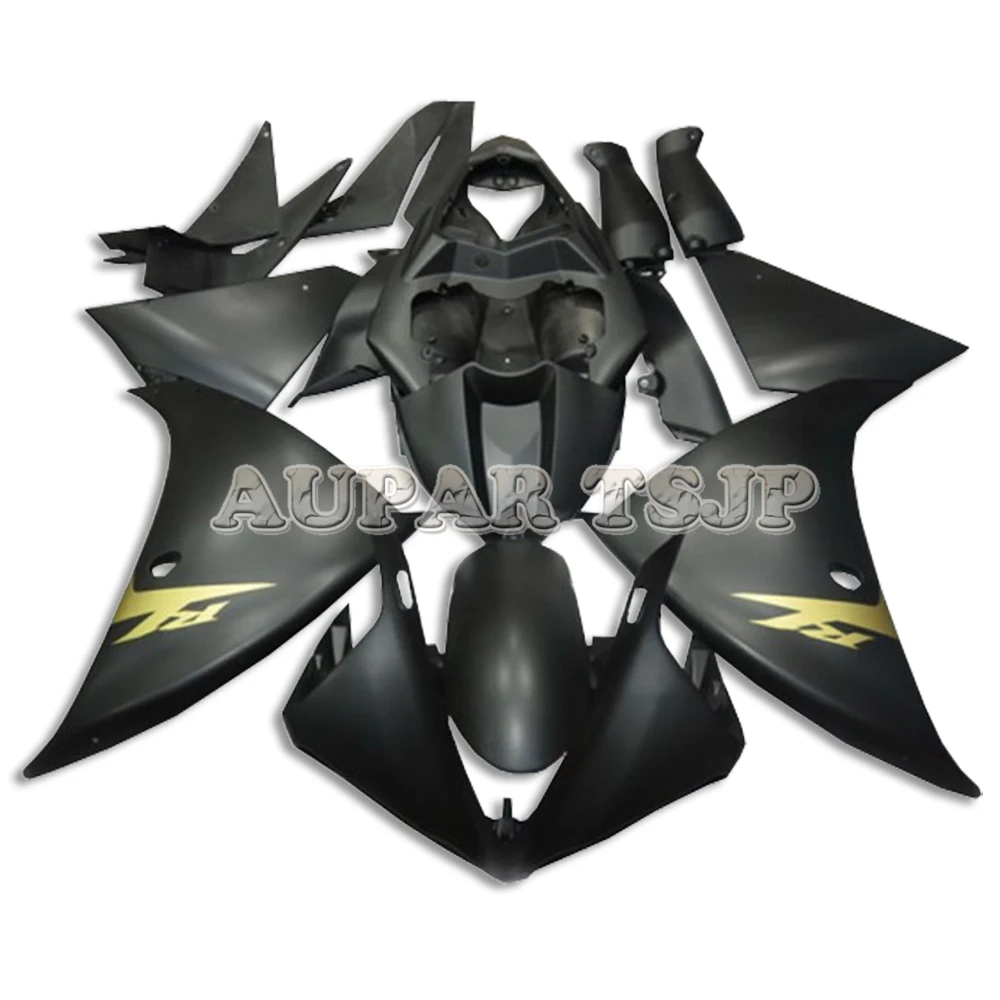 Полностью Обтекатели для Yamaha YZF1000 R1 2009- 10 11 12 13 ABS пластиковые детали для мотоцикла ковши-матовые черные с золотыми наклейками
