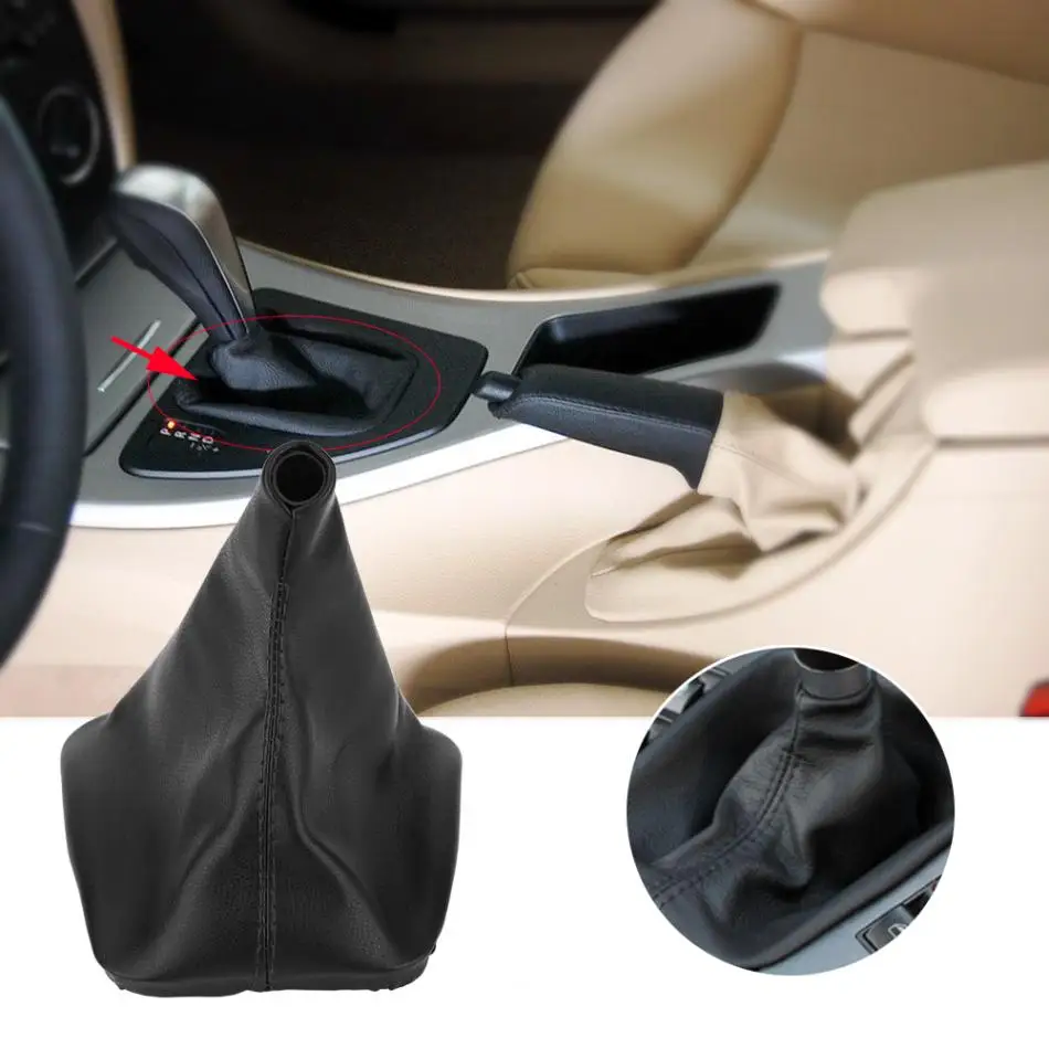 

Car Gear Shift Stick Gaiter Boot Dust Cover PU Leather for BMW E36 E34 E28 E24 1998 1999 2000 2001 2002 2003 2004 2005