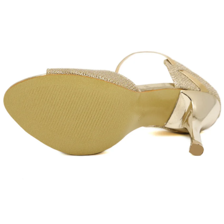 QUANZIXUAN/летние женские туфли-лодочки; свадебные туфли на маленьком каблуке; цвет золотистый, Серебристый; женские босоножки на высоком каблуке с открытым носком; женская обувь
