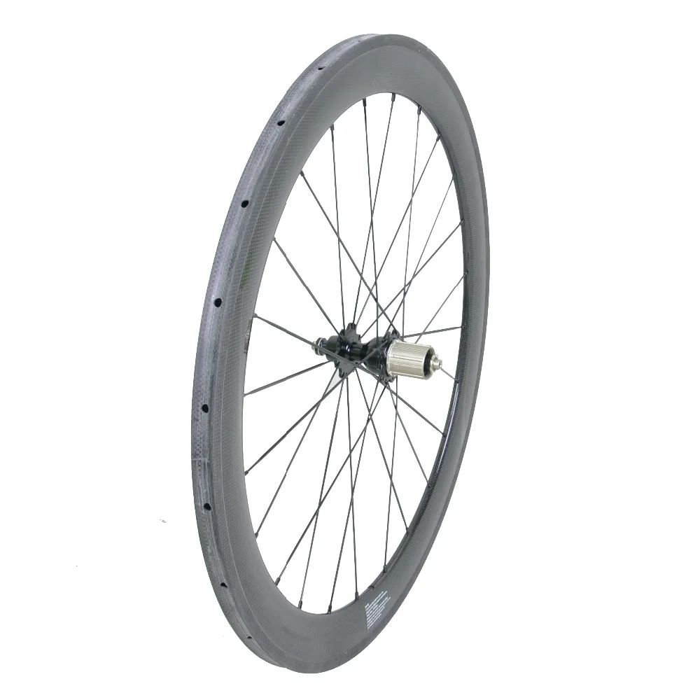 

WINCE DengFu 700C Carbon Road Wheel 21mm Width 56mm Tubelar Basalt Braking Surface with Full Carbon Spokes