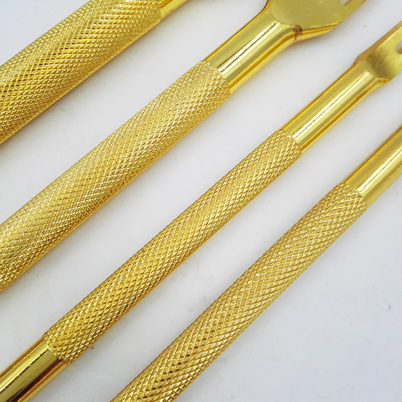4 мм набор из 4 кожаных инструментов для рукоделия золотые дыроколы сшивающий инструмент 1+ 2+ 4+ 6 зубец высокого качества