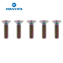 Wanyifa 5 шт. M4x8 10 15 20 мм потайная головка Винт С Титановым болтом для велосипеда тормозной велосипедный крепеж