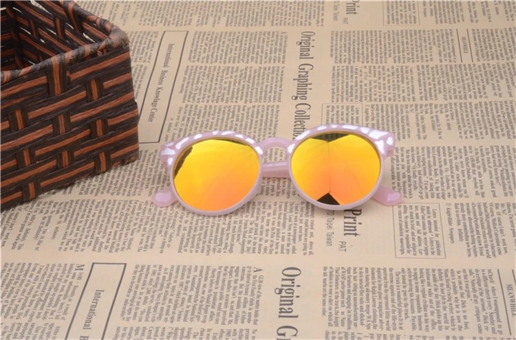 Высокое качество очки детские брендовые Детские солнцезащитные очки для девочек детские солнцезащитные очки UV400 очки прозрачные Розовый и красный цвет солнцезащитные очки
