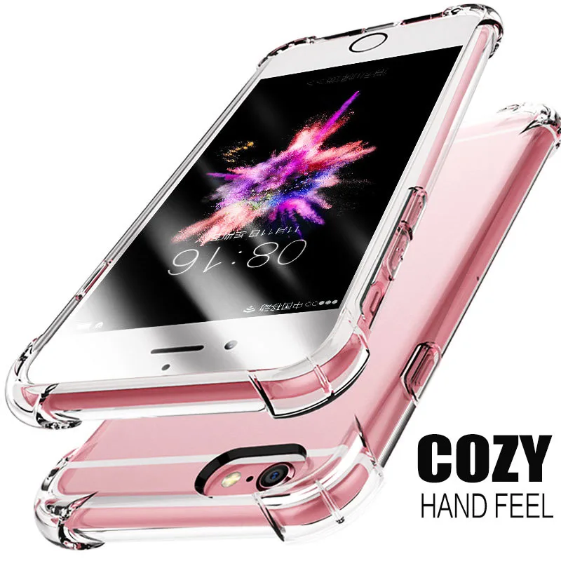 

Clear Shockproof Phone Cases for iPhone 6 7 8 X XS Case Silicon TPU Soft Transparent Cover for iPhone XR XS Max Case Clear Coque