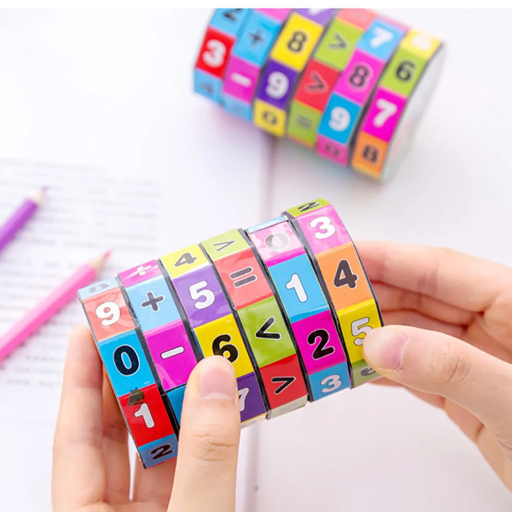 New Children Kids Mathematics Numbers Magic Cube Toy Slide Puzzles Learning and Educational Toys