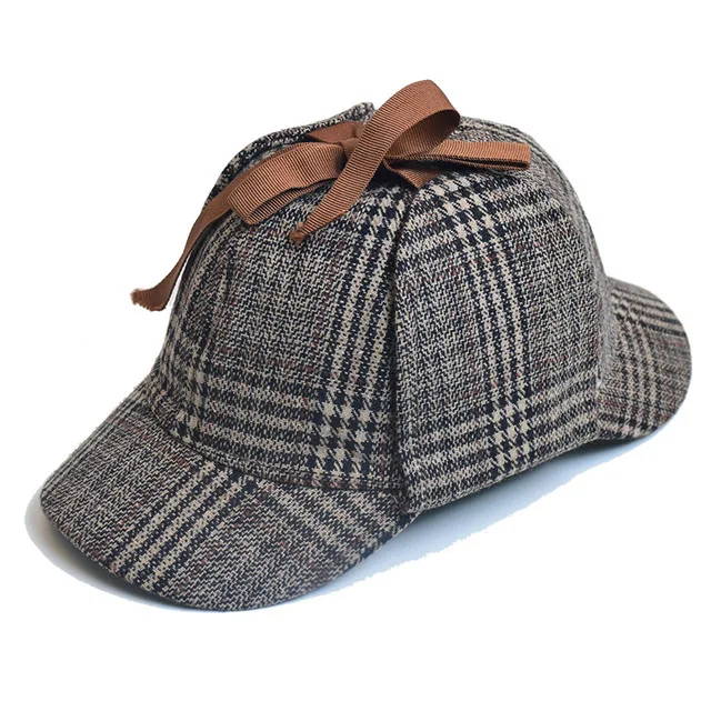 Deerstalker для Шерлока Холмса шляпа детектива Конана Холмса шляпа