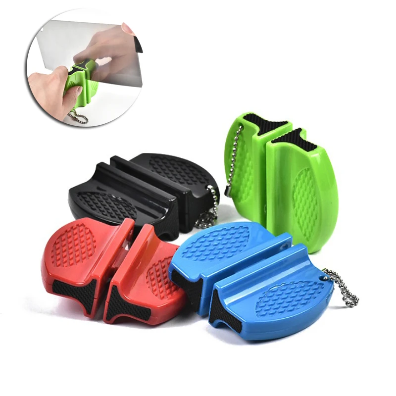 

Portable Mini Kitchen Knife Sharpener Butterfly Type Two-stage Camping Pocket Knife Sharpener Kitchen Tools Accessories