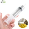 Seringue en plastique de grande capacité 100-200ml, seringue transparente et stérile, réutilisable, accessoires d'alimentation hydroponique nutritionnelle ► Photo 1/6
