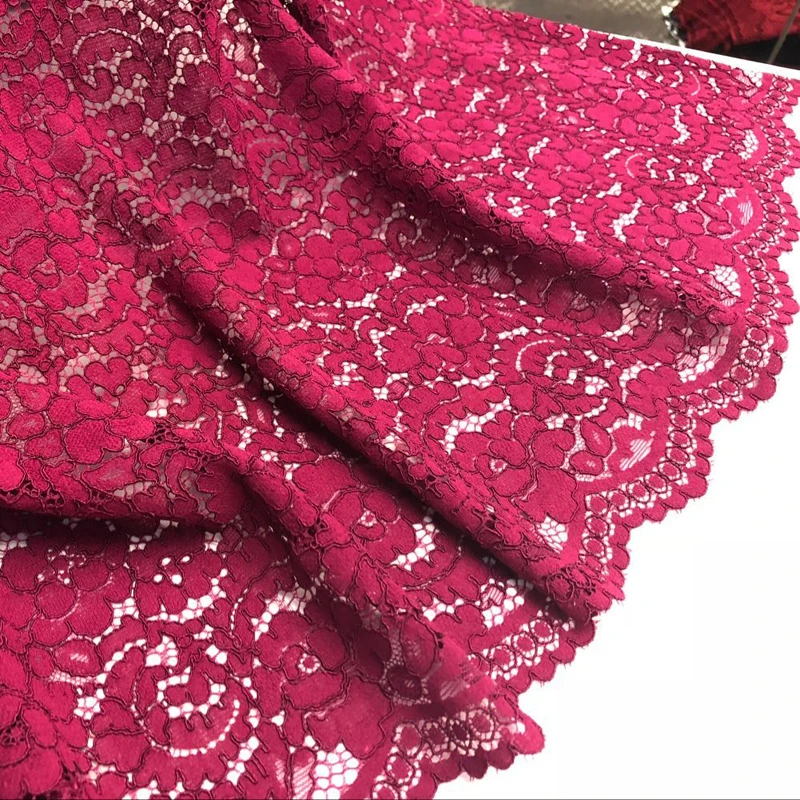 

LASUI New 7 colors Good quality hollow Lace Diy for Evening Dress fashion Cloth Skirts Cord french lace fabric C0247