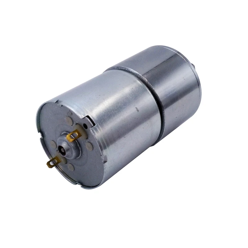 24v 12v Dc Gear Motor 37mm Permanent Magnet Brush 1.5-15kgf.cm Torque