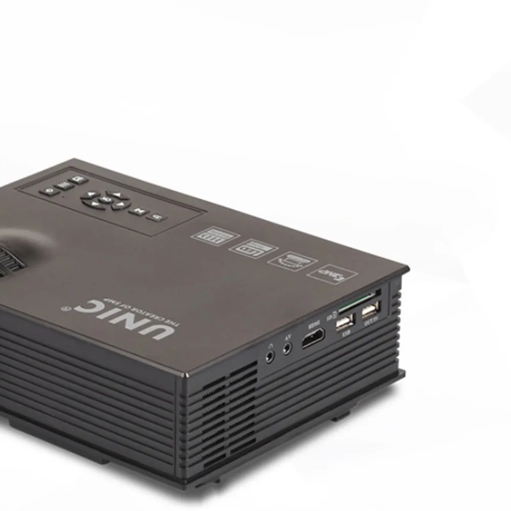 UC40+ мультимедийный проектор HD светодиодный медиа-проигрыватель умный дом кинотеатр офисный домашний видеопроектор розетка ЕС
