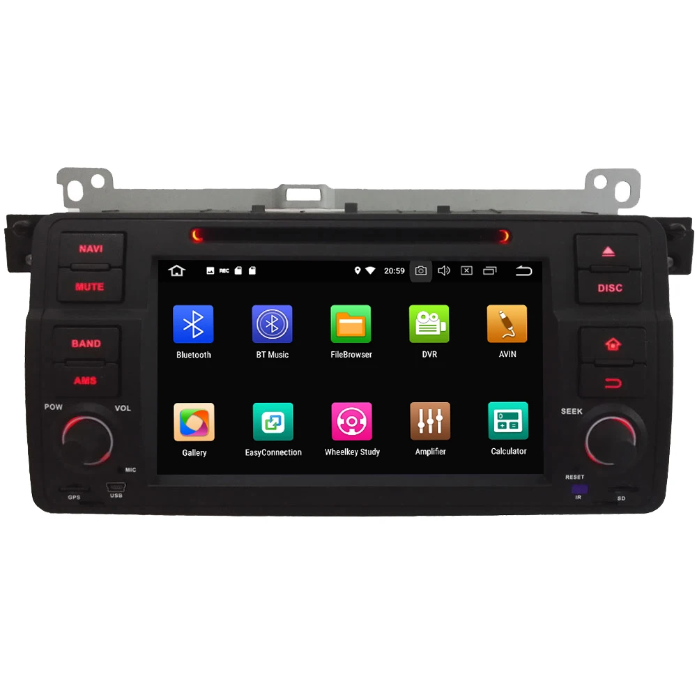 Best 7" Octa Core 4G Android 8.1 4GB RAM 64GB ROM Car DVD Player Radio Stereo GPS Glonass For BMW M3 3 Series E46 318i 320i 325i 328i 1