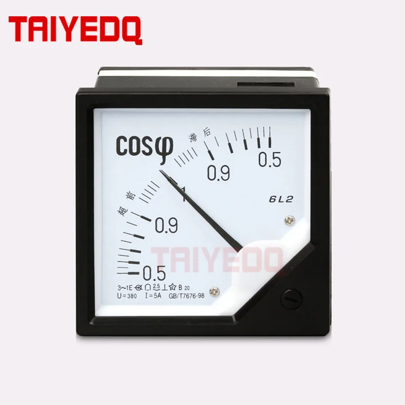 Ac 6l2 Analog Cos Power Factor Meter 5a 6l2cos Panel Meter Ac100v/220v