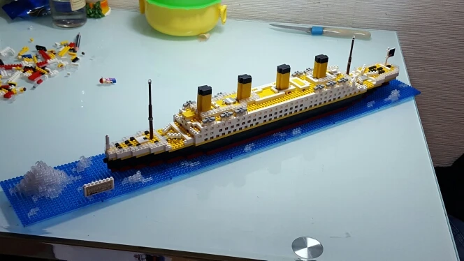 

Titanic Ship 3D Building Blocks Toy Titanic Boat 3D Model Educational Gift Toy for Children